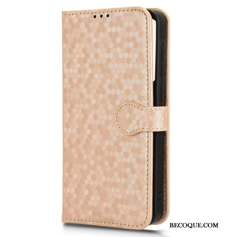 Etui Folio Samsung Galaxy A55 5g Błyszczący Pasek W Kropki Etui Ochronne