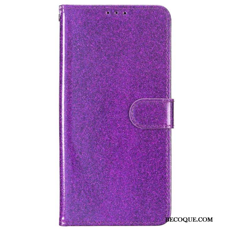 Etui Folio Samsung Galaxy A55 5g Cekinowy Pasek Etui Ochronne
