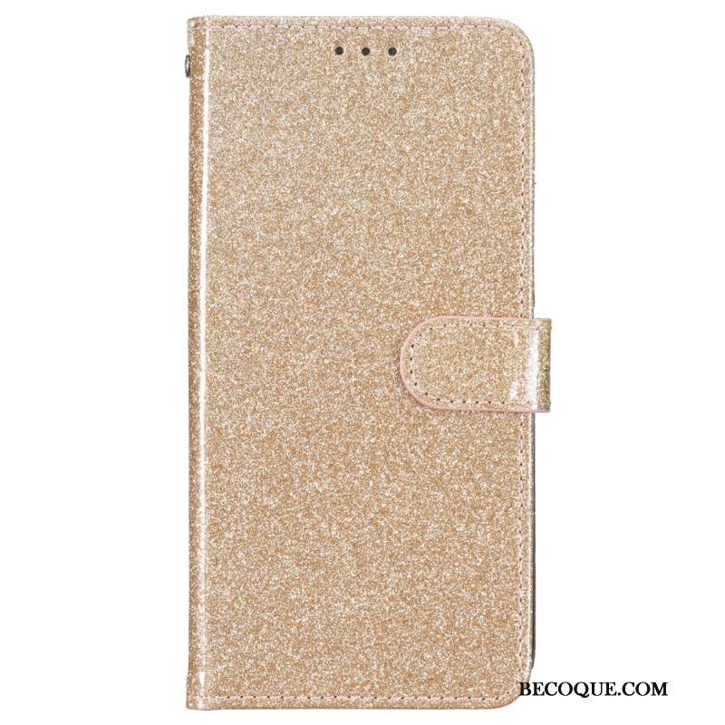 Etui Folio Samsung Galaxy A55 5g Cekinowy Pasek Etui Ochronne