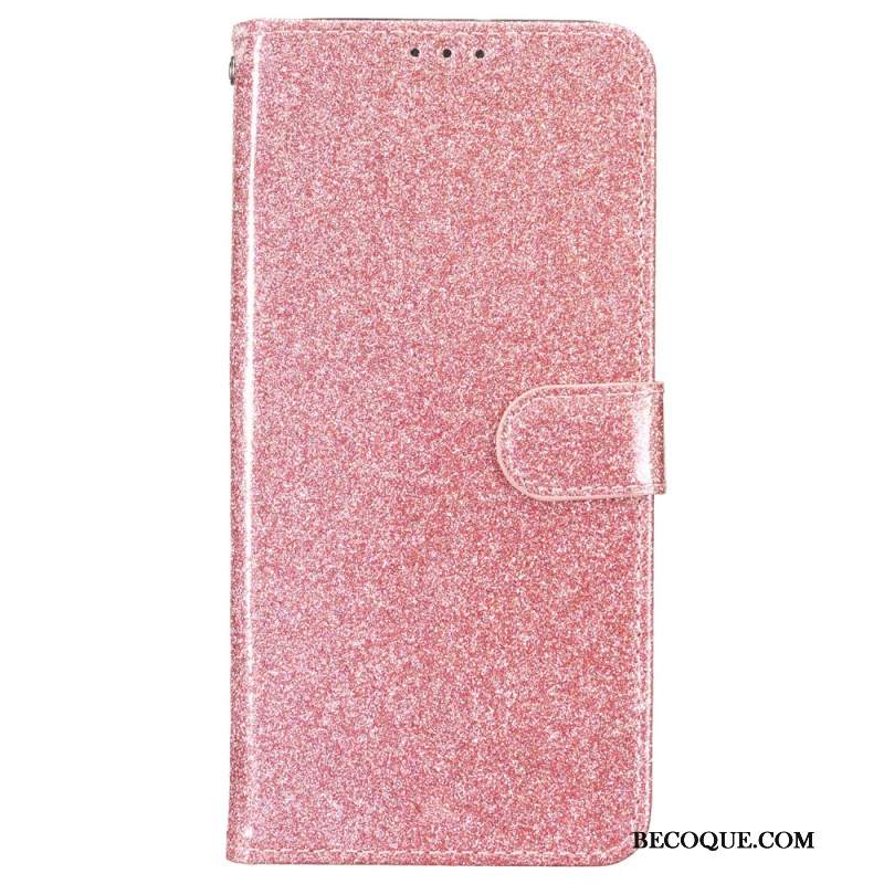 Etui Folio Samsung Galaxy A55 5g Cekinowy Pasek Etui Ochronne