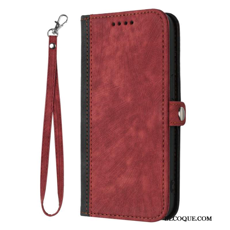 Etui Folio Samsung Galaxy A55 5g Dwukolorowy I Z Paskiem Etui Ochronne