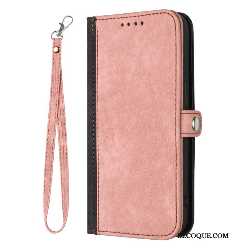 Etui Folio Samsung Galaxy A55 5g Dwukolorowy I Z Paskiem Etui Ochronne