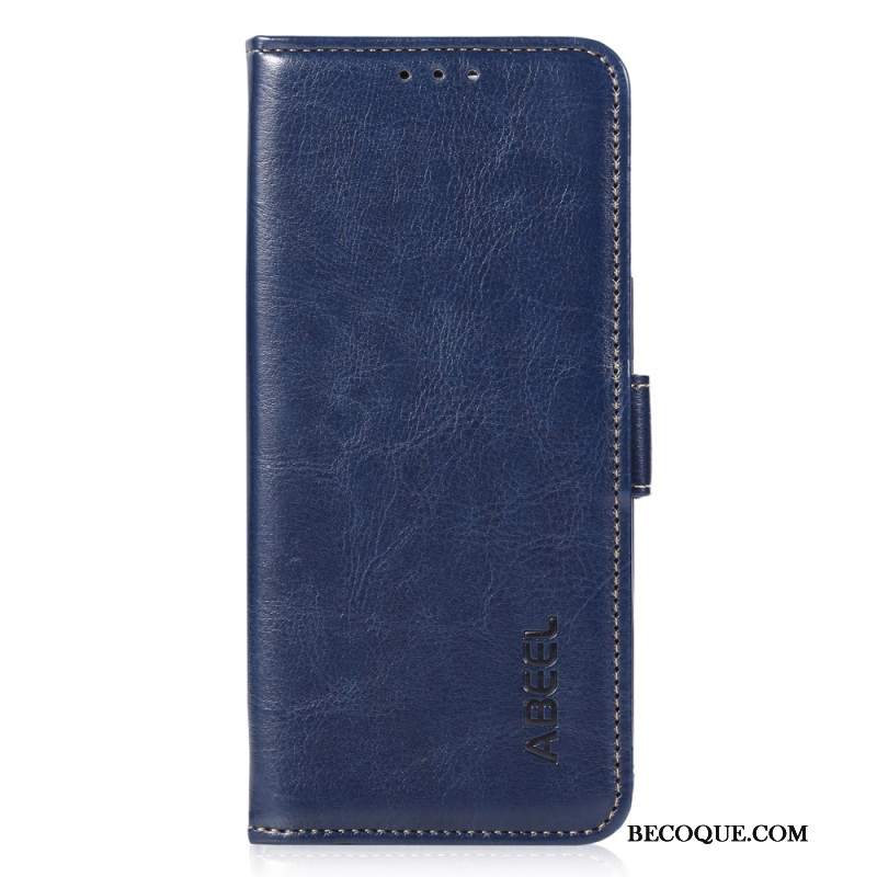 Etui Folio Samsung Galaxy A55 5g Efekt Skóry Abeel Etui Ochronne