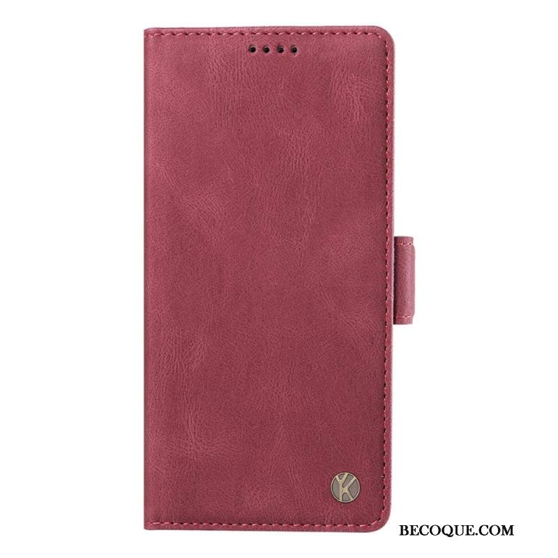 Etui Folio Samsung Galaxy A55 5g Efekt Zamszu Yikatu
