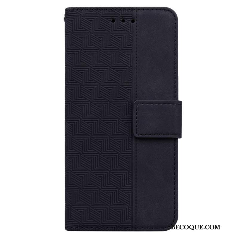 Etui Folio Samsung Galaxy A55 5g Wzór Tkanego Paska