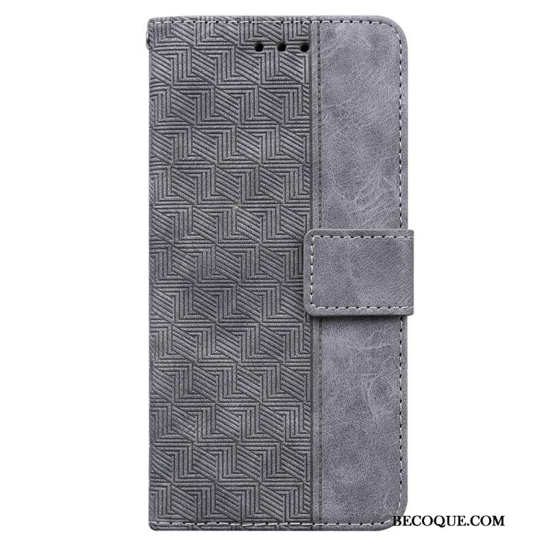 Etui Folio Samsung Galaxy A55 5g Wzór Tkanego Paska