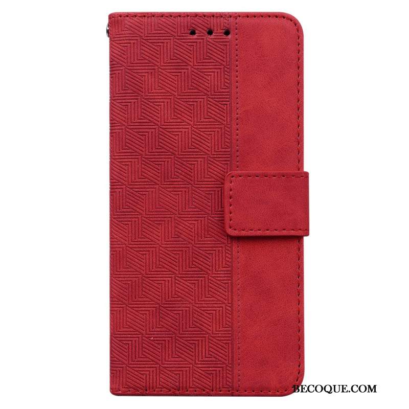 Etui Folio Samsung Galaxy A55 5g Wzór Tkanego Paska