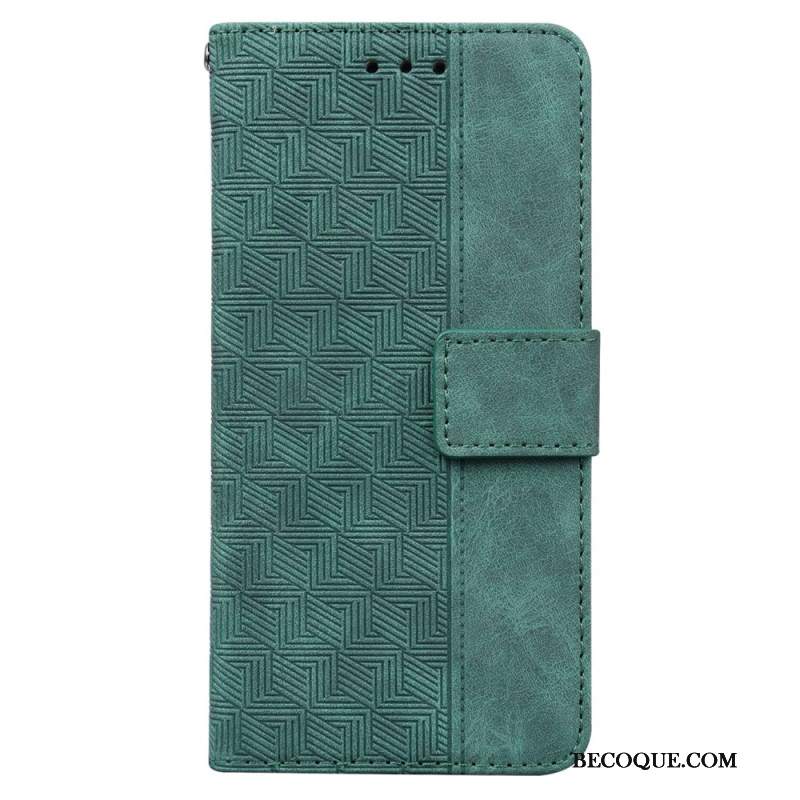 Etui Folio Samsung Galaxy A55 5g Wzór Tkanego Paska
