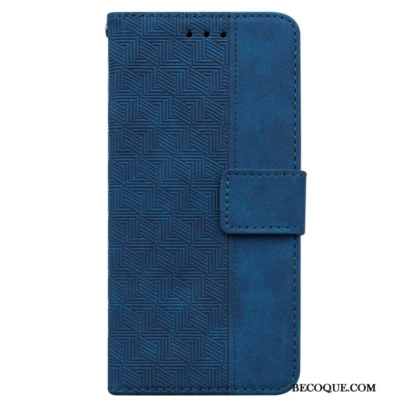 Etui Folio Samsung Galaxy A55 5g Wzór Tkanego Paska