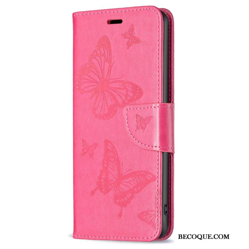 Etui Folio Samsung Galaxy A55 5g Wzór W Motyle Z Paskiem