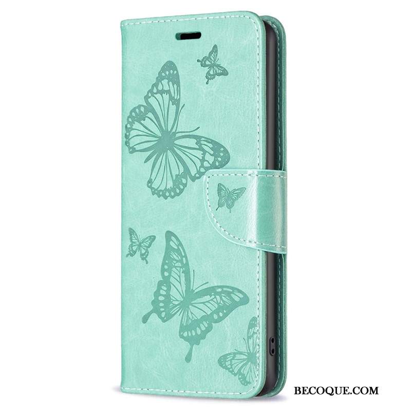 Etui Folio Samsung Galaxy A55 5g Wzór W Motyle Z Paskiem