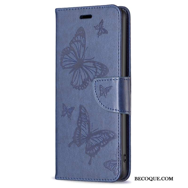 Etui Folio Samsung Galaxy A55 5g Wzór W Motyle Z Paskiem