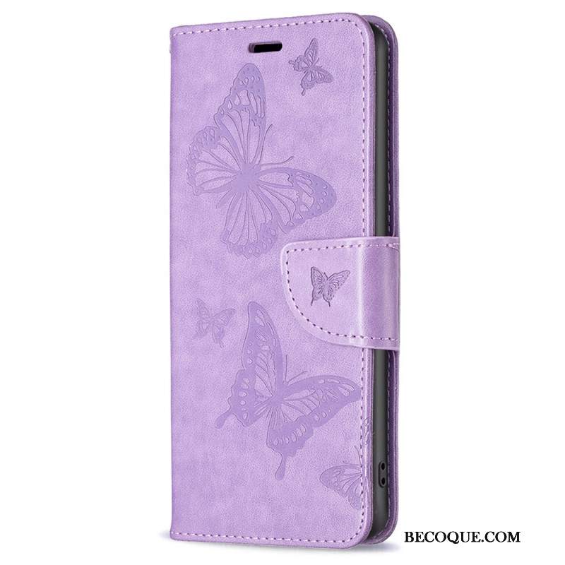 Etui Folio Samsung Galaxy A55 5g Wzór W Motyle Z Paskiem