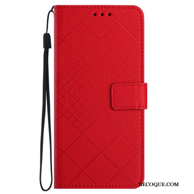 Etui Folio Samsung Galaxy S24 5g Dyskretne Diamenty Z Paskiem Etui Ochronne