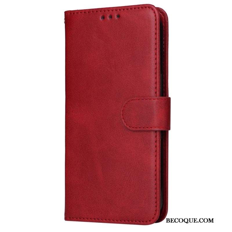 Etui Folio Samsung Galaxy S24 5g Efekt Skóry Z Paskiem Etui Ochronne