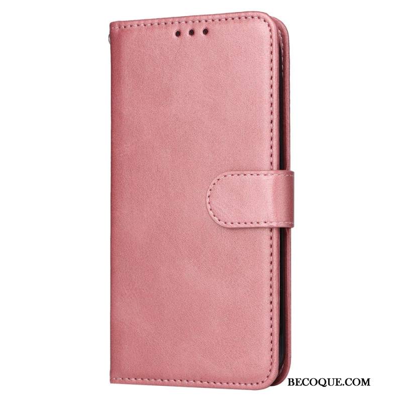 Etui Folio Samsung Galaxy S24 5g Efekt Skóry Z Paskiem Etui Ochronne