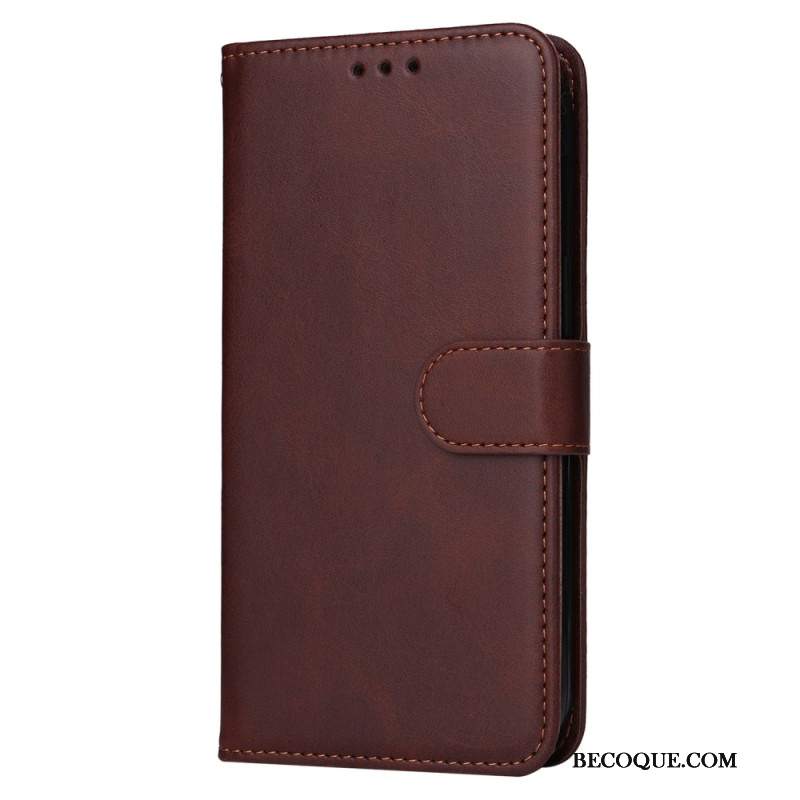 Etui Folio Samsung Galaxy S24 5g Efekt Skóry Z Paskiem Etui Ochronne