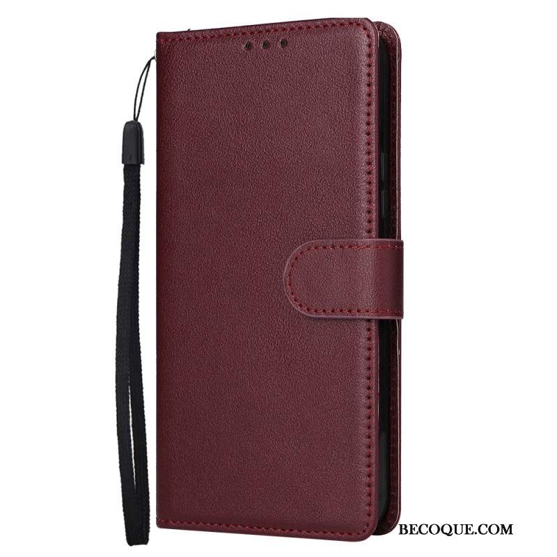 Etui Folio Samsung Galaxy S24 5g Klasyczny Z Lnière Etui Ochronne