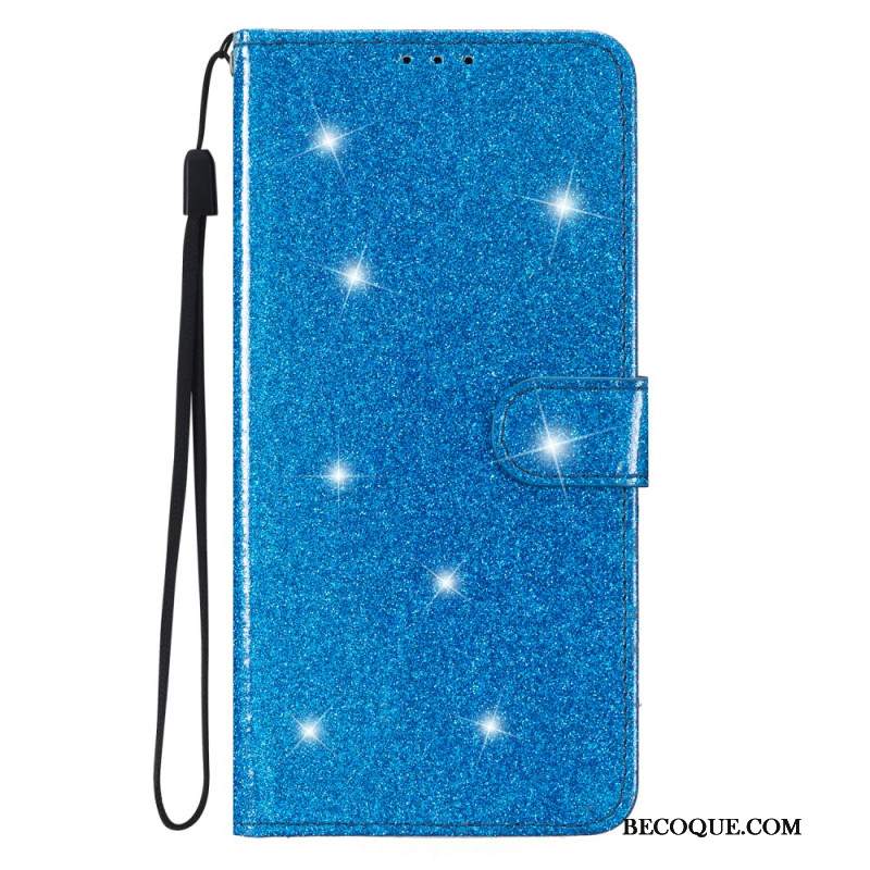 Etui Folio Samsung Galaxy S24 5g Z Brokatem Etui Ochronne