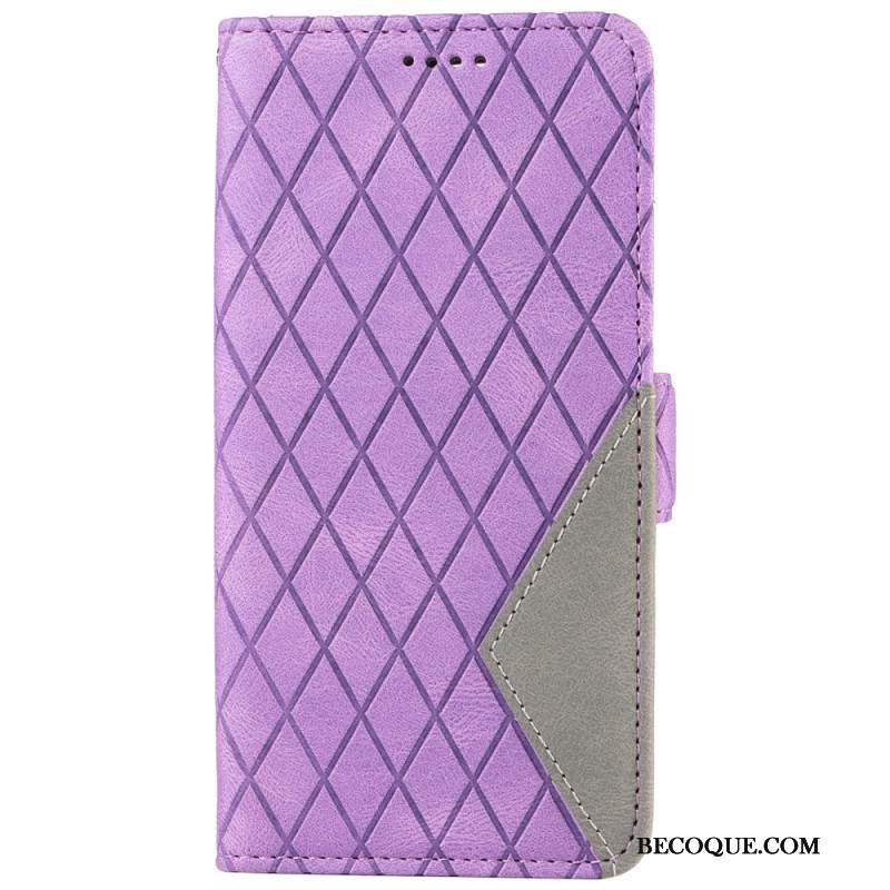 Etui Folio Samsung Galaxy S24 Fe Diamentowe Paski