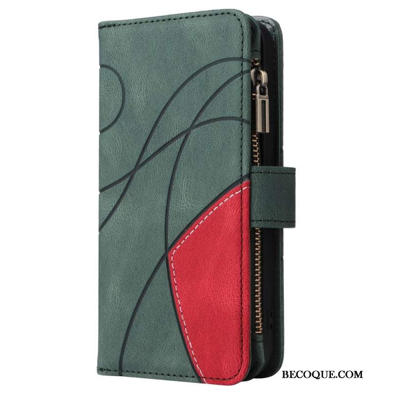 Etui Folio Samsung Galaxy S24 Fe Dwukolorowy Portfel Etui Ochronne