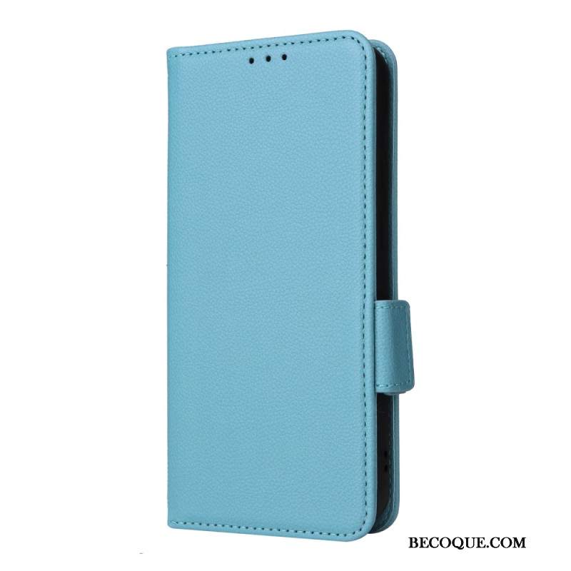 Etui Folio Samsung Galaxy S24 Fe Gładka Sztuczna Skóra Z Paskiem