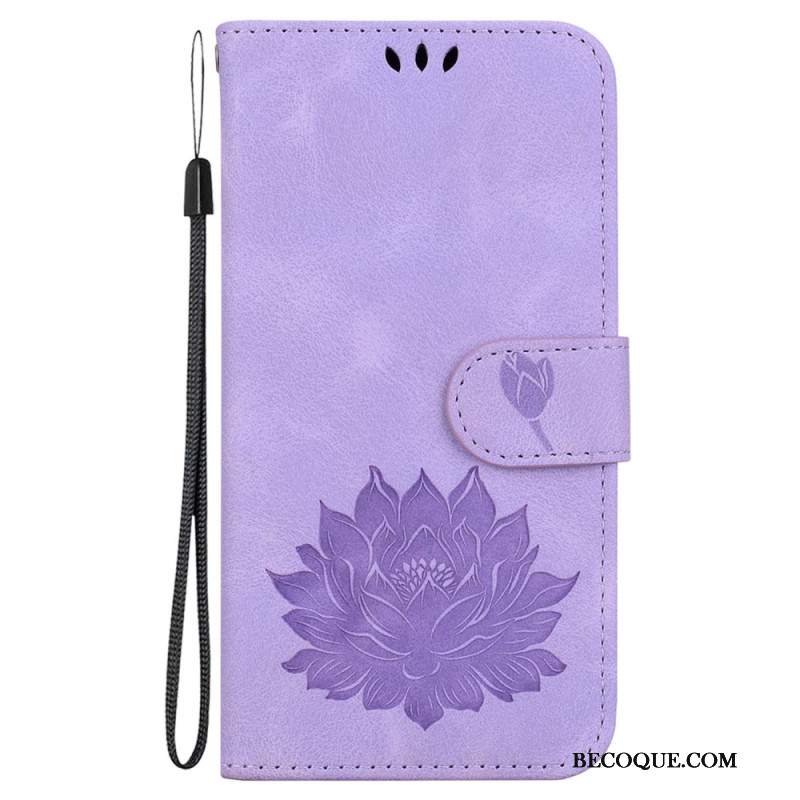 Etui Folio Samsung Galaxy S24 Fe Kwiat Lotosu