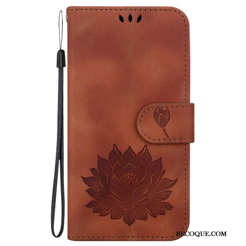Etui Folio Samsung Galaxy S24 Fe Kwiat Lotosu