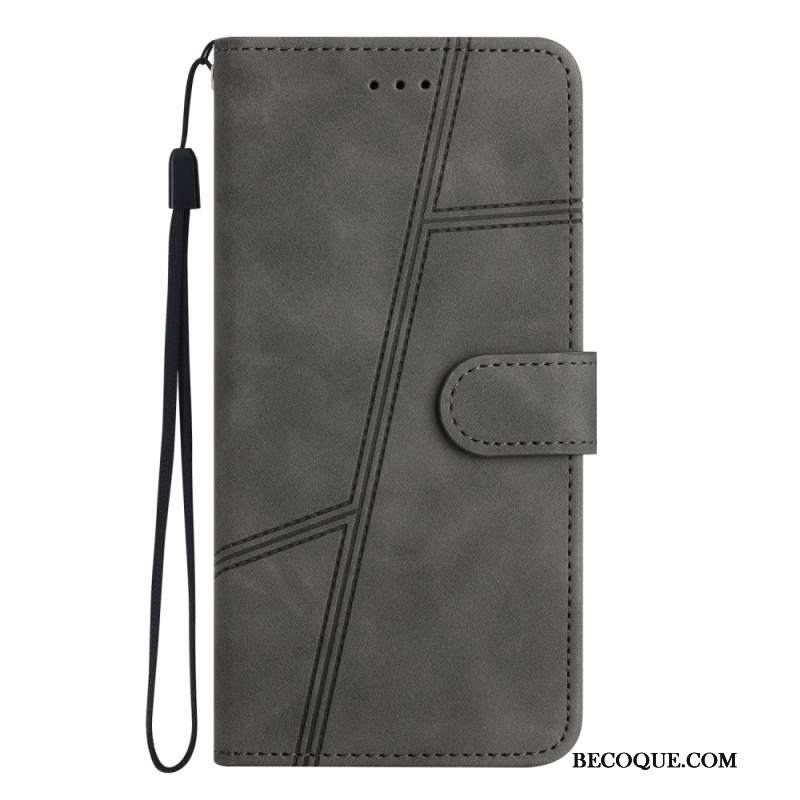 Etui Folio Samsung Galaxy S24 Fe Liny I Ciągnięcia Etui Ochronne