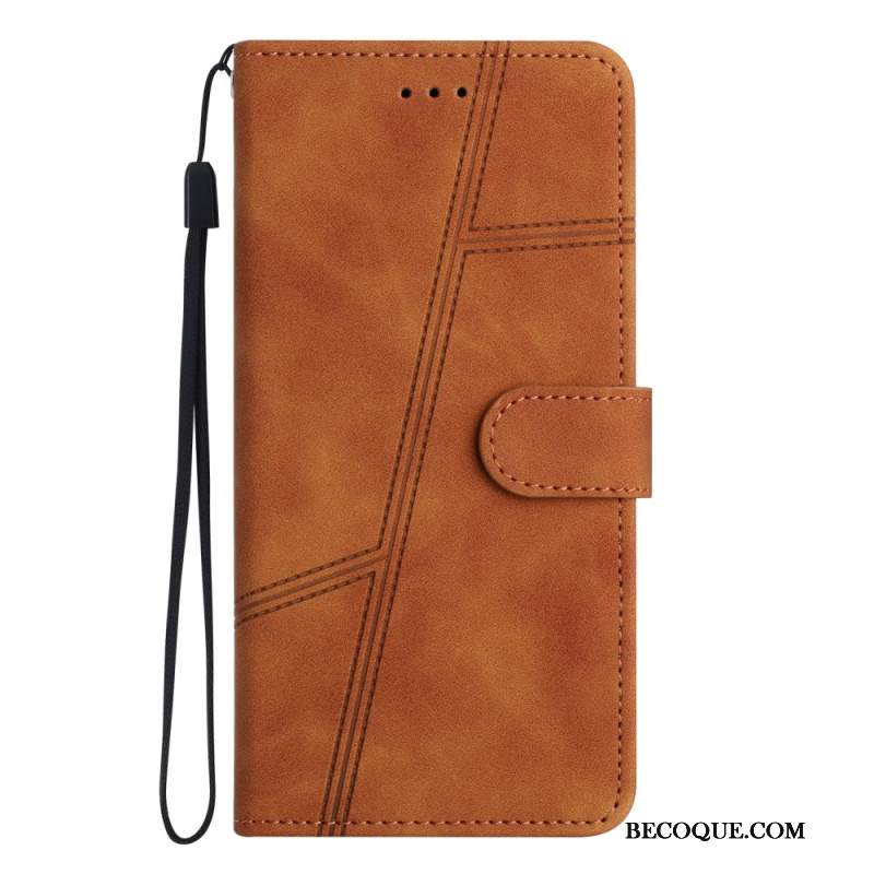 Etui Folio Samsung Galaxy S24 Fe Liny I Ciągnięcia Etui Ochronne