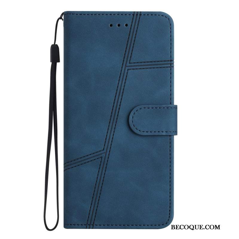 Etui Folio Samsung Galaxy S24 Fe Liny I Ciągnięcia Etui Ochronne
