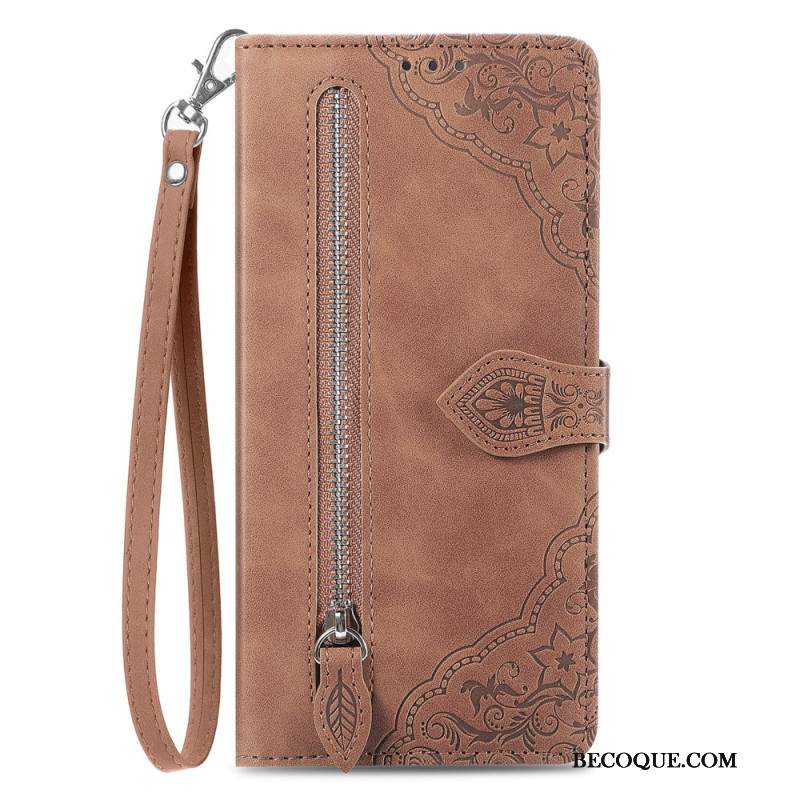 Etui Folio Samsung Galaxy S24 Ultra 5g Dyskretny Koronkowy Pasek Etui Ochronne
