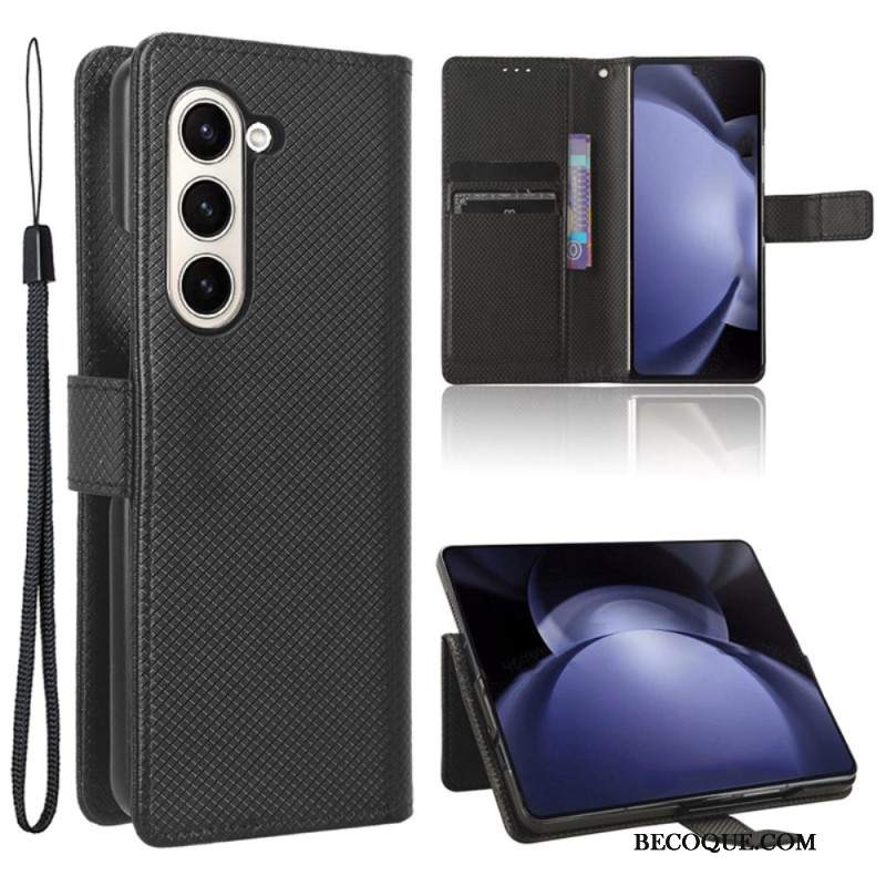 Etui Folio Samsung Galaxy Z Fold 6 Punkty Za Pasek Etui Ochronne