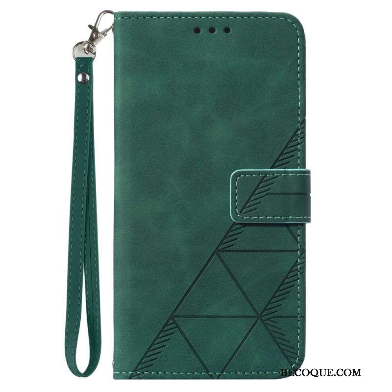 Etui Folio Samsung Galaxy Z Fold 6 Trójkąty Paska