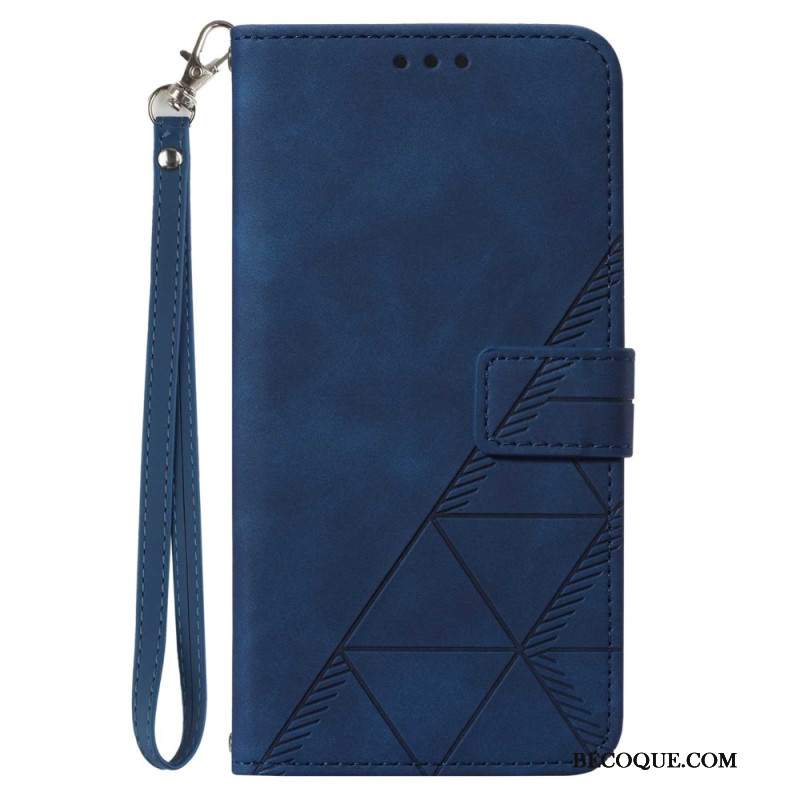 Etui Folio Samsung Galaxy Z Fold 6 Trójkąty Paska