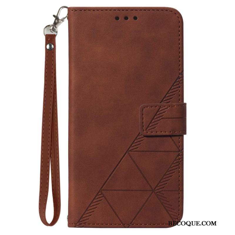 Etui Folio Samsung Galaxy Z Fold 6 Trójkąty Paska