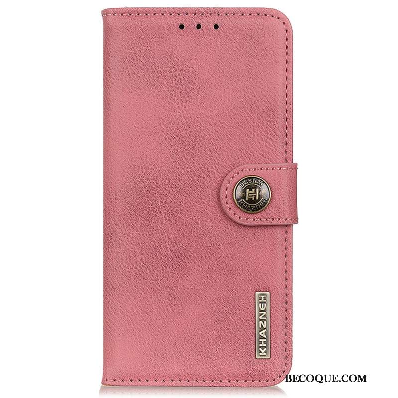 Etui Folio Sony Xperia 1 Vi Gładka Sztuczna Skóra Khazneh