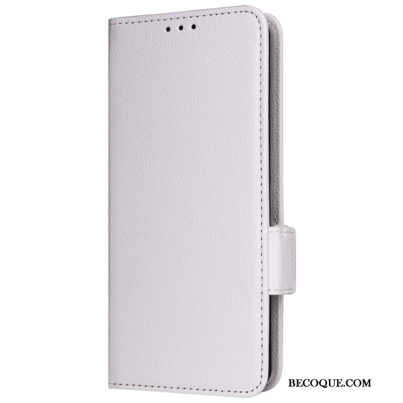 Etui Folio Sony Xperia 1 Vi Sztuczna Skóra Litchi Z Paskiem Etui Ochronne