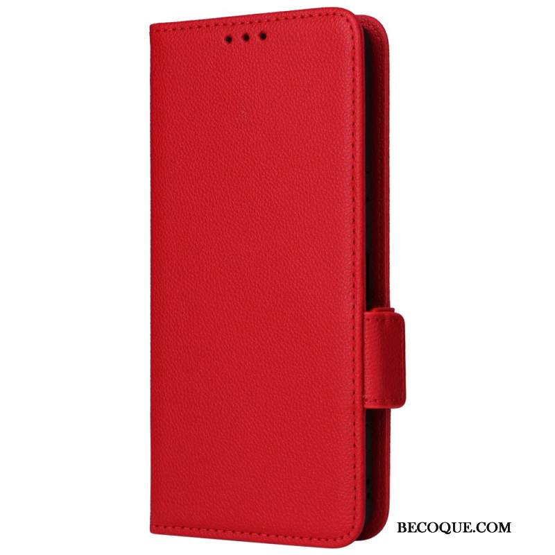 Etui Folio Sony Xperia 1 Vi Sztuczna Skóra Litchi Z Paskiem Etui Ochronne