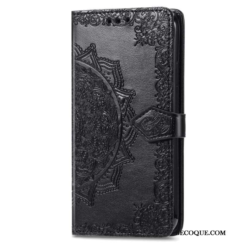 Etui Folio Sony Xperia 10 Vi Barokowa Mandala Z Paskiem Etui Ochronne
