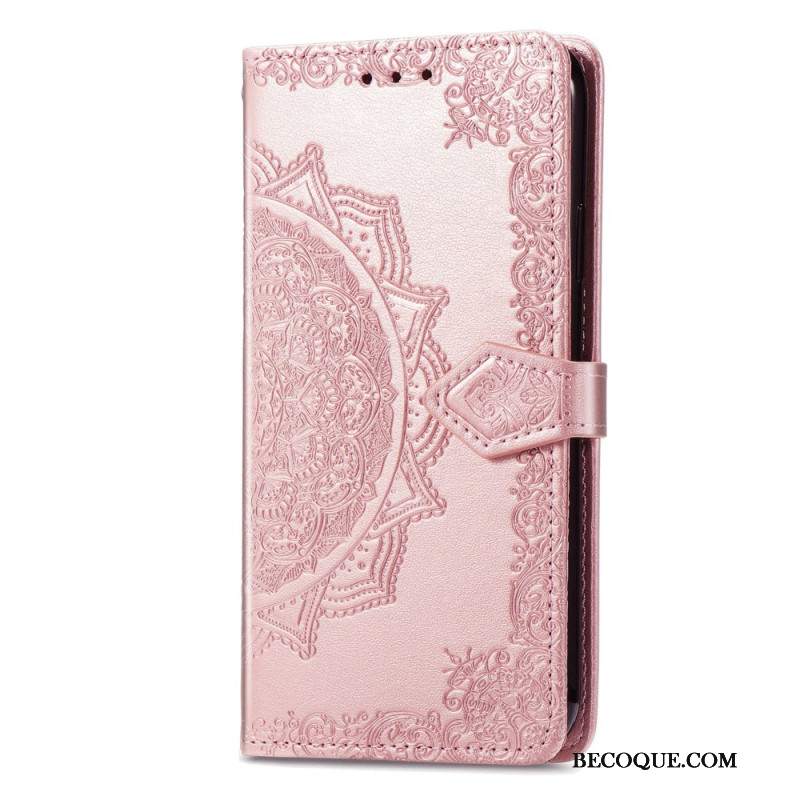 Etui Folio Sony Xperia 10 Vi Barokowa Mandala Z Paskiem Etui Ochronne