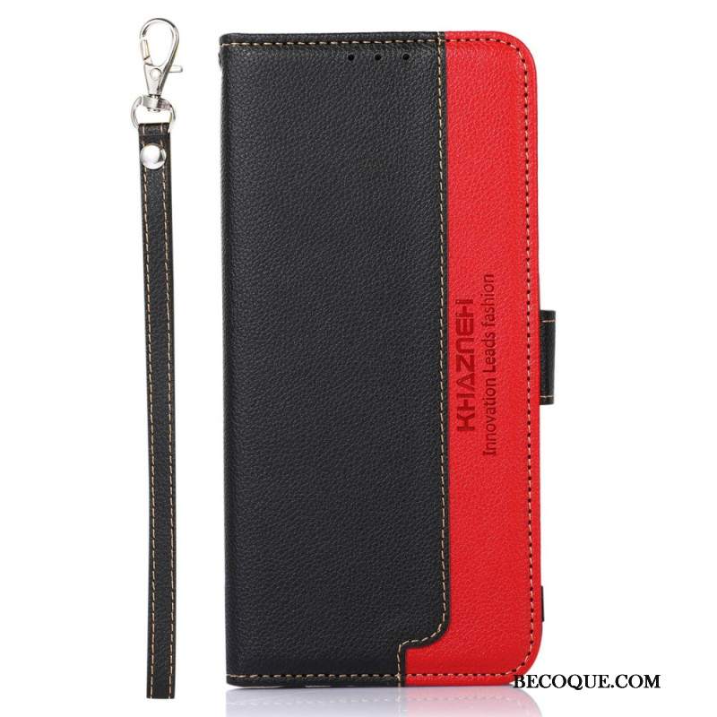 Etui Folio Xiaomi 14 Dwukolorowa Blokada Rfid Khazneh
