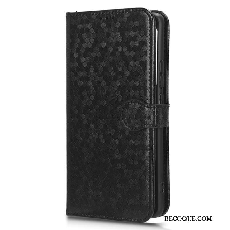 Etui Folio Xiaomi 14 Ultra Błyszczące Kropki Z Paskiem Etui Ochronne