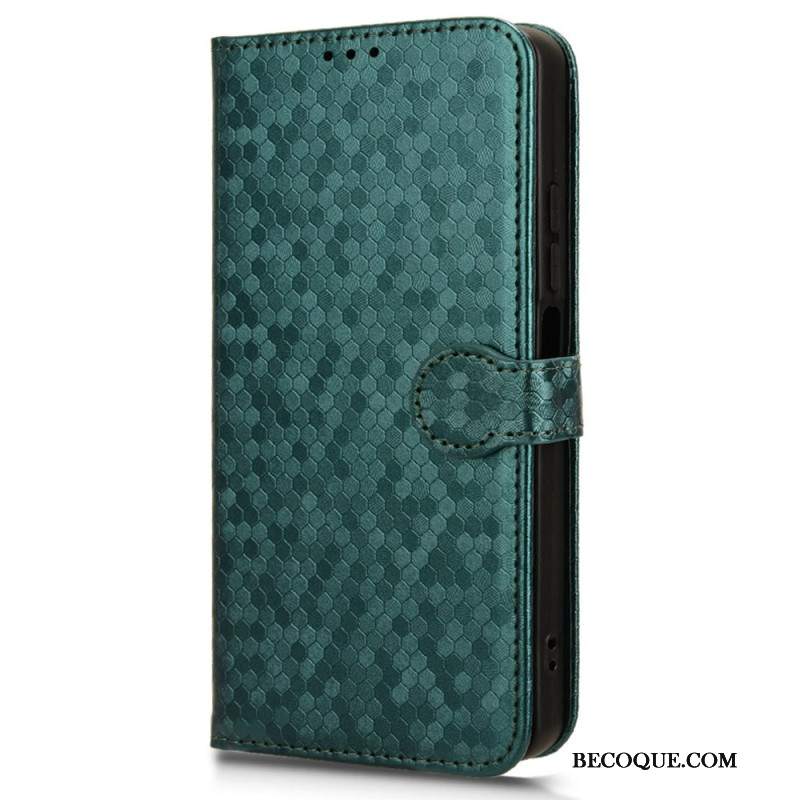 Etui Folio Xiaomi 14 Ultra Błyszczące Kropki Z Paskiem Etui Ochronne