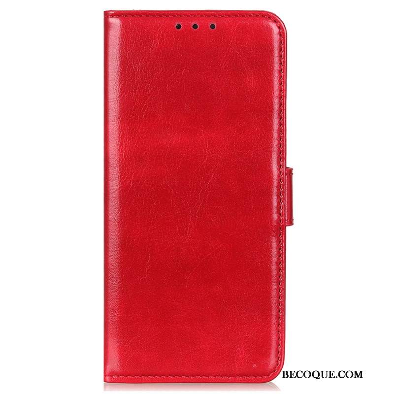 Etui Folio Xiaomi 14 Ultra Imitacja Skóry Lakierowanej Etui Ochronne