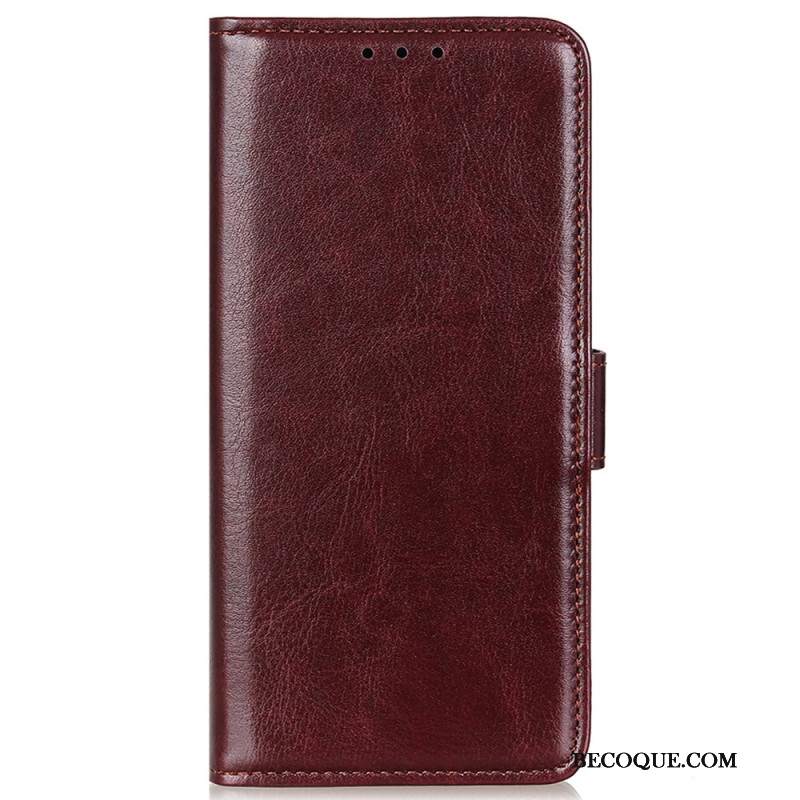 Etui Folio Xiaomi 14 Ultra Imitacja Skóry Lakierowanej Etui Ochronne