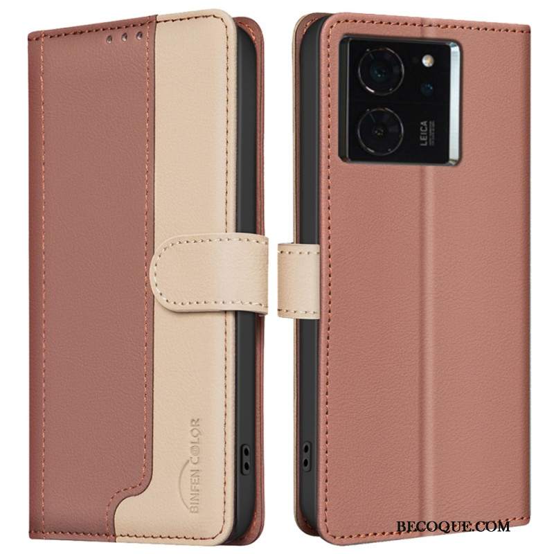 Etui Folio Xiaomi 14t Pro Dwukolorowy Kolor Binfen Etui Ochronne