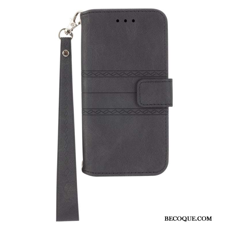 Etui Folio Xiaomi 14t Pro Fryz Z Paskiem