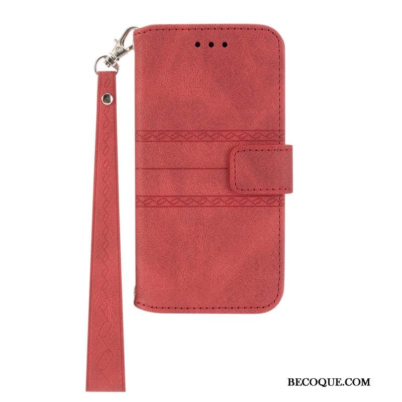 Etui Folio Xiaomi 14t Pro Fryz Z Paskiem