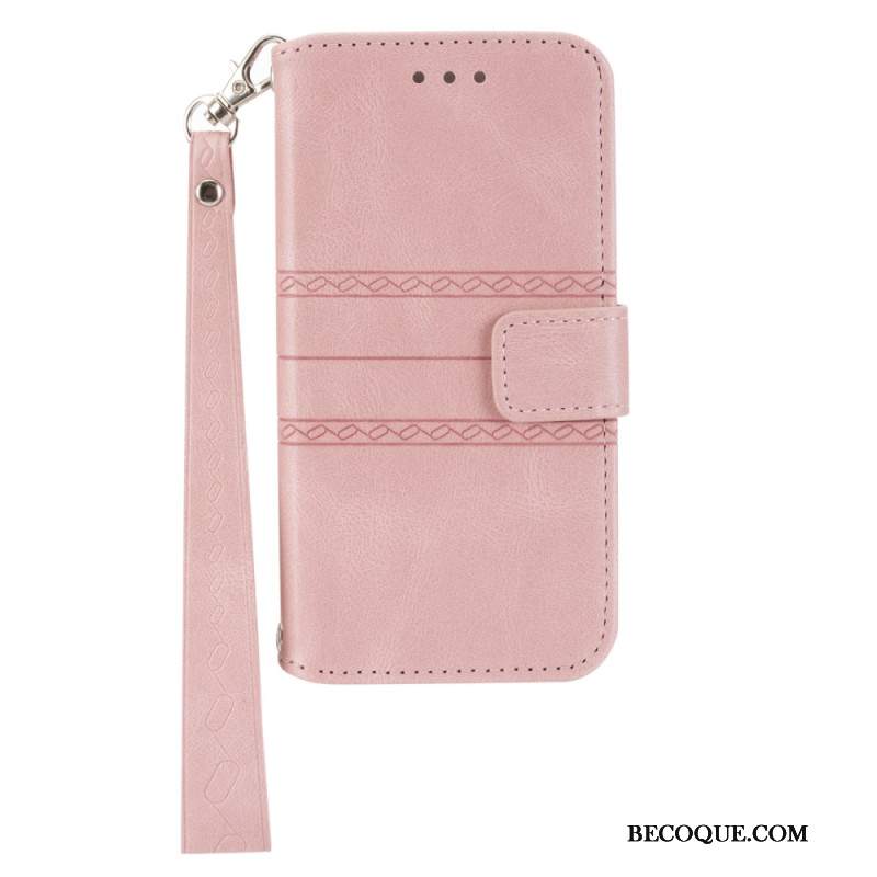 Etui Folio Xiaomi 14t Pro Fryz Z Paskiem
